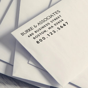 Tampon Auto-encreur Adresse de retour d'entreprise simple