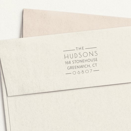 Tampon Auto-encreur Adresse de retour des lignes classiques