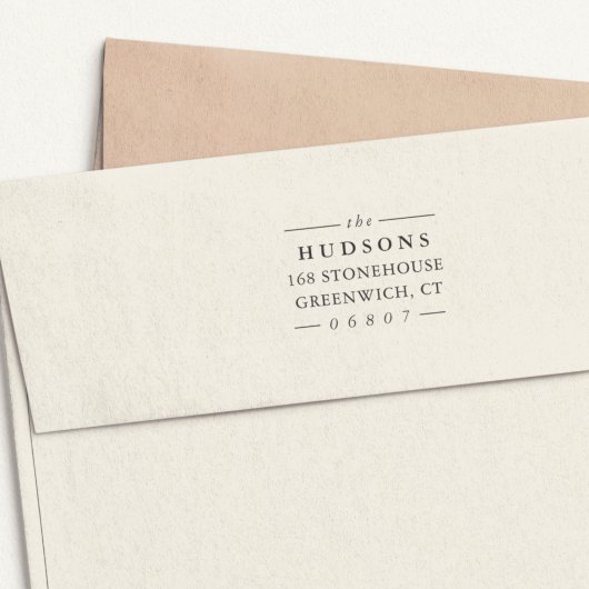 Tampon Auto-encreur Adresse de retour des lignes classiques