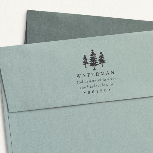 Tampon Auto-encreur Adresse de retour des pins grands