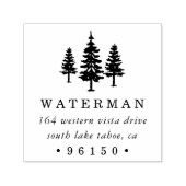 Tampon Auto-encreur Adresse de retour des pins grands (Design)