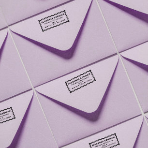 Tampon Auto-encreur Adresse de retour du cadre gras