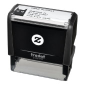 Tampon Auto-encreur Adresse de retour du chat noir (Produit)