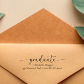 Tampon Auto-encreur Adresse de retour du diplôme chic