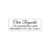 Tampon Auto-encreur Adresse de retour du nom complet (Design)