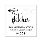 Tampon Auto-encreur Adresse de retour du plan papier (Design)