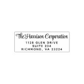 Tampon Auto-encreur Adresse de retour du script d'affaires (Design)