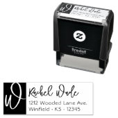 Tampon Auto-encreur Adresse de retour du script initial (En situation)