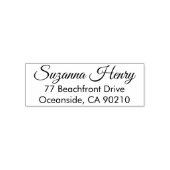 Tampon Auto-encreur Adresse de retour _écriture manuscrite élégante (Design)