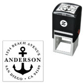 Tampon Auto-encreur Adresse de retour famille avec Ancre, Mariage (En situation)