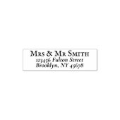 Tampon Auto-encreur Adresse de retour famille classique (Design)