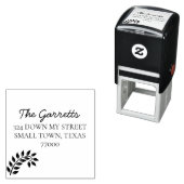 Tampon Auto-encreur Adresse de retour feuille manuscrite (En situation)