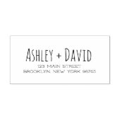 Tampon Auto-encreur Adresse de retour manuscrite auto-encastrée Timbre (Design)