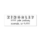 Tampon Auto-encreur Adresse de retour manuscrite simple personnalisée (Design)