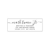 Tampon Auto-encreur Adresse de retour manuscrite Writer (Design)