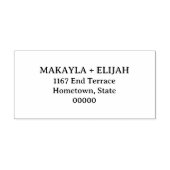 Tampon Auto-encreur Adresse de retour minimale (Design)