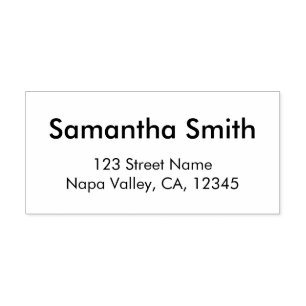 Tampon Auto-encreur Adresse de retour minimale moderne