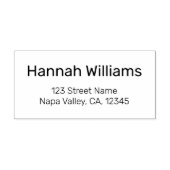 Tampon Auto-encreur Adresse de retour minimale moderne (Design)