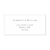 Tampon Auto-encreur Adresse de retour minimale simple et moderne (Design)