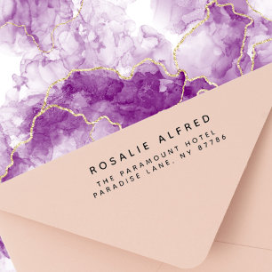 Tampon Auto-encreur Adresse de retour minimaliste moderne