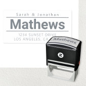 Tampon Auto-encreur Adresse de retour moderne en gras