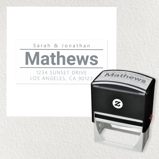 Tampon Auto-encreur Adresse de retour moderne en gras