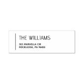 Tampon Auto-encreur Adresse de retour moderne et minimale (Design)