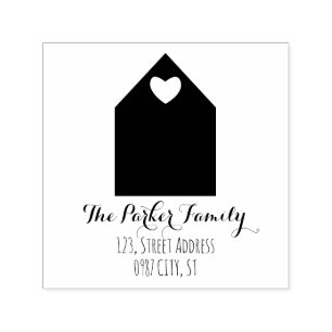 Tampon Auto-encreur Adresse de retour moderne   maison   timbre autopo