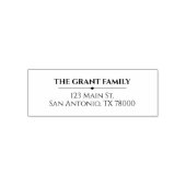 Tampon Auto-encreur Adresse de retour moderne personnalisée (Design)