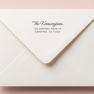 Tampon Auto-encreur Adresse de retour moderne script