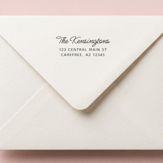 Tampon Auto-encreur Adresse de retour moderne script
