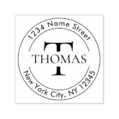 Tampon Auto-encreur Adresse de retour Monogramme moderne (Design)