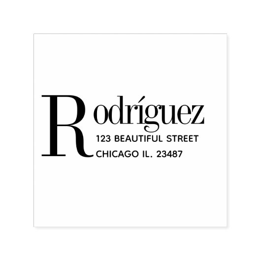 Tampon Auto-encreur Adresse de retour Nettoyer un contact minimal simp (Design)