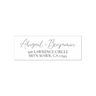 Tampon Auto-encreur Adresse de retour personnalisée manuscrite