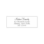 Tampon Auto-encreur Adresse de retour personnalisée Script classique S (Design)