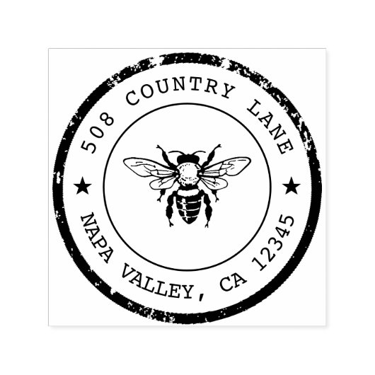 Tampon Auto-encreur Adresse de retour personnalisée Timbre auto-encast (Design)