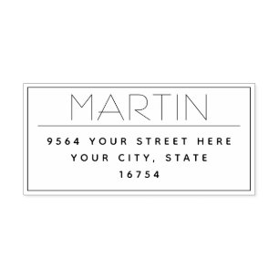 Tampon Auto-encreur Adresse de retour personnalisée Timbre auto-encre