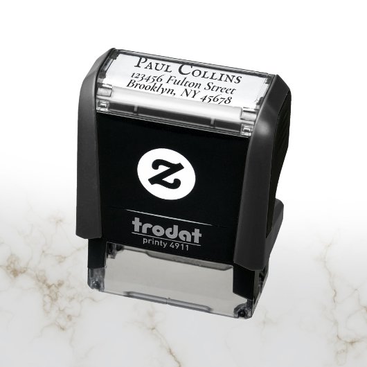 Tampon Auto-encreur Adresse de retour professionnelle