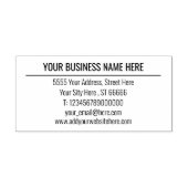 Tampon Auto-encreur Adresse de retour professionnelle Conception de vo (Design)