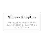 Tampon Auto-encreur Adresse de retour professionnelle minimale (Design)