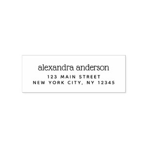 Tampon Auto-encreur Adresse de retour professionnelle ou personnelle é