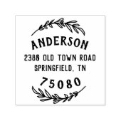 Tampon Auto-encreur Adresse de retour rustique auto-encastrer main de (Design)