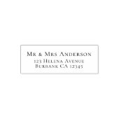 Tampon Auto-encreur Adresse de retour simple (Design)