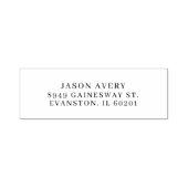 Tampon Auto-encreur Adresse de retour simple Classique Moderne Basée S (Design)