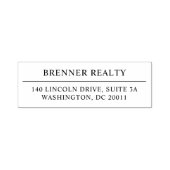 Tampon Auto-encreur Adresse de retour simple et élégante (Design)