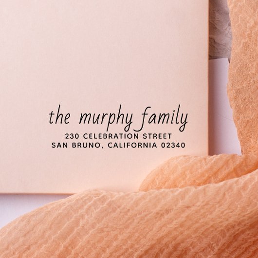 Tampon Auto-encreur Adresse de retour simple et élégante