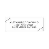 Tampon Auto-encreur Adresse de retour simple et moderne (Design)