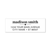 Tampon Auto-encreur Adresse de retour simple et moderne (Design)