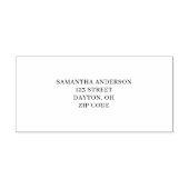 Tampon Auto-encreur Adresse de retour simple et moderne (Design)