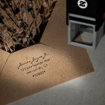Tampon Auto-encreur Adresse de retour stylée vintage manuscrite<br><div class="desc">Vintage manuscrit stylish Family Return Adresse autoencre timbre, un élégant outil pour les invitations de célébration et papier à lettres mariage. Créez vos propres Accessoires de mailing sophistiqués avec ce modèle vintage et minimaliste de Timbres en Caoutchouc. Veuillez sélectionner la couleur de votre Pad d'encre préférée. Pas de commande minimum....</div>